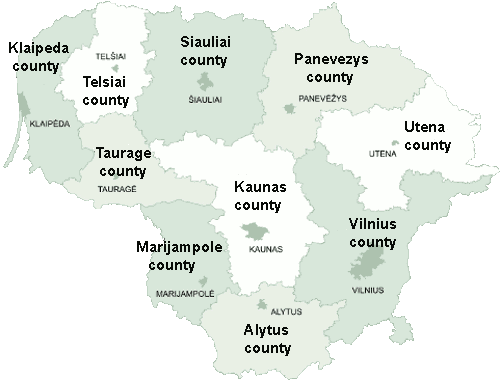 Lithuania counties