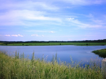 The river Barupe. The Labunava pond