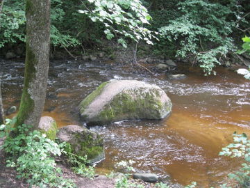 The Great boulder in the river Duksta