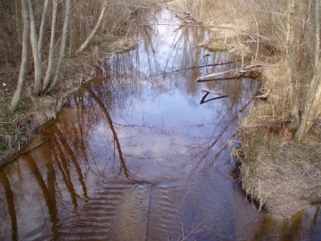 The river Kirksnove near the tributary Rata mouth