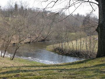 The river Krazante at Kelme town