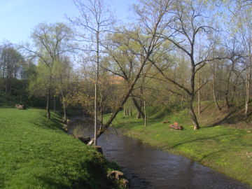 Река Купа в парке г. Купишкис