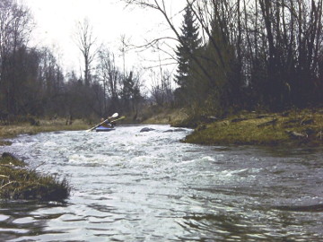 The river Lokysta at Kirniai village