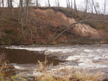 The river Minija. Rapid at 134.6 km