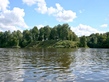 The river Mituva at Meskininkai hillfort