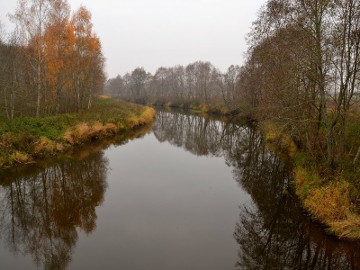 Река Нямунелис у деревни Квяткай