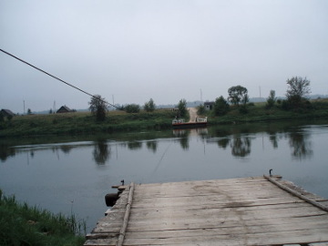 The river Neris at Ciobiskis town