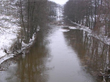 Река Пяршяке у деревни Руджякампис