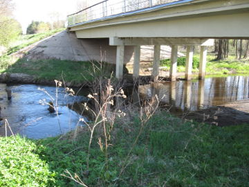 Мост через реку Шалчя у деревни Гярвишкес