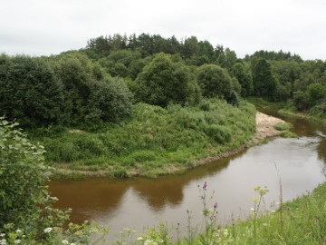 The river Sesuvis at Gaure village