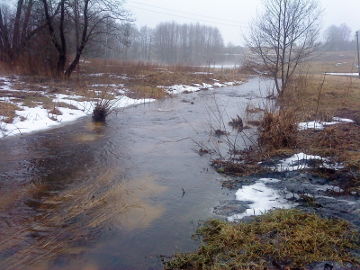 The river Streva at Ziezmariai town