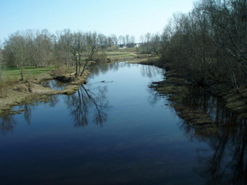 The river Vadakstis at Ezere village