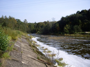 Река Вардува ниже Юодяйкской ГЭС