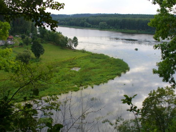 Confluence the river Verkne with the river Nemunas