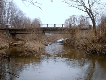 Река Вилка. Мост дороги Пагегяй-Шилуте