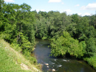 The river Vilnia between Naujoji Vilnia and Belmontas