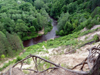 The river Vilnia at Puckoriai outcrop