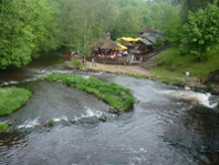 The river Vilnia at the Pavilnys dam