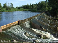 The river Virvycia. The Skleipiai dam