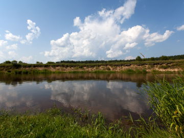 The river Sventoji at Micioniai campsite