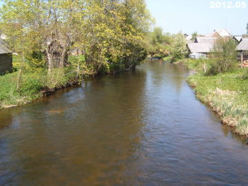 Река Швянтойи у деревни Анталепте