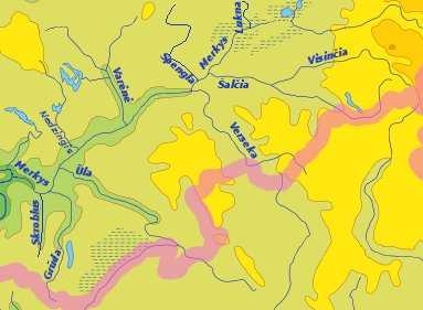 The river Merkys basin